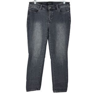 Talbots Grey Flawless 5-pocket slim ankle denim jeans Size 6